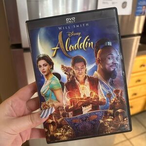 Disney Aladdin DVD with Blue and Gold Cover
